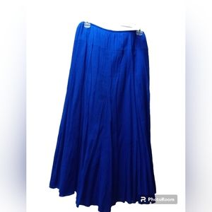 Ruby Rd. Blue Long Skirt Size L